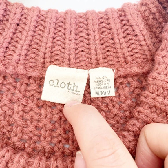 Cloth by Design Novelty Stitch Crew Neck Sweater M - Picture 5 of 9